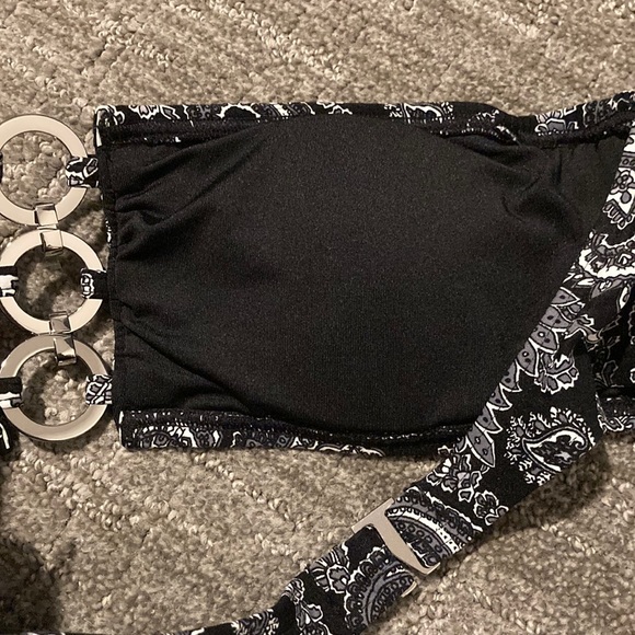 Michael Kors Printed-Ring High-Waisted Bikini - S - Picture 6 of 8